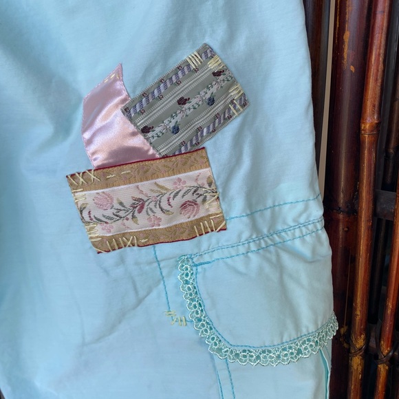 NWOT Miss Me Mint Patched Crop Pants - Picture 15 of 16